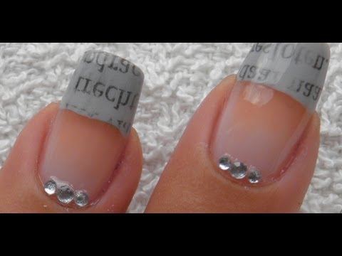 How To Do Newspaper Nails With Water