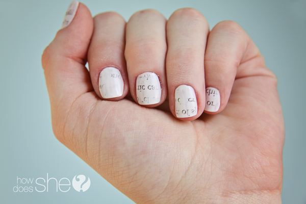 How To Do Newspaper Nails Without Newspaper