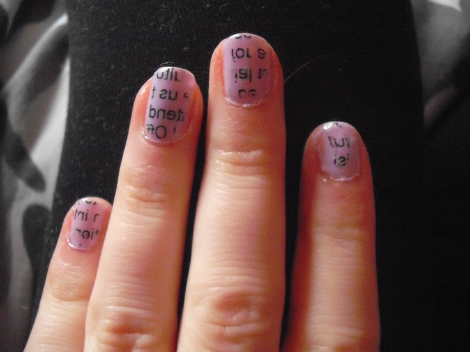 How To Do Newspaper Nails Without Rubbing Alcohol