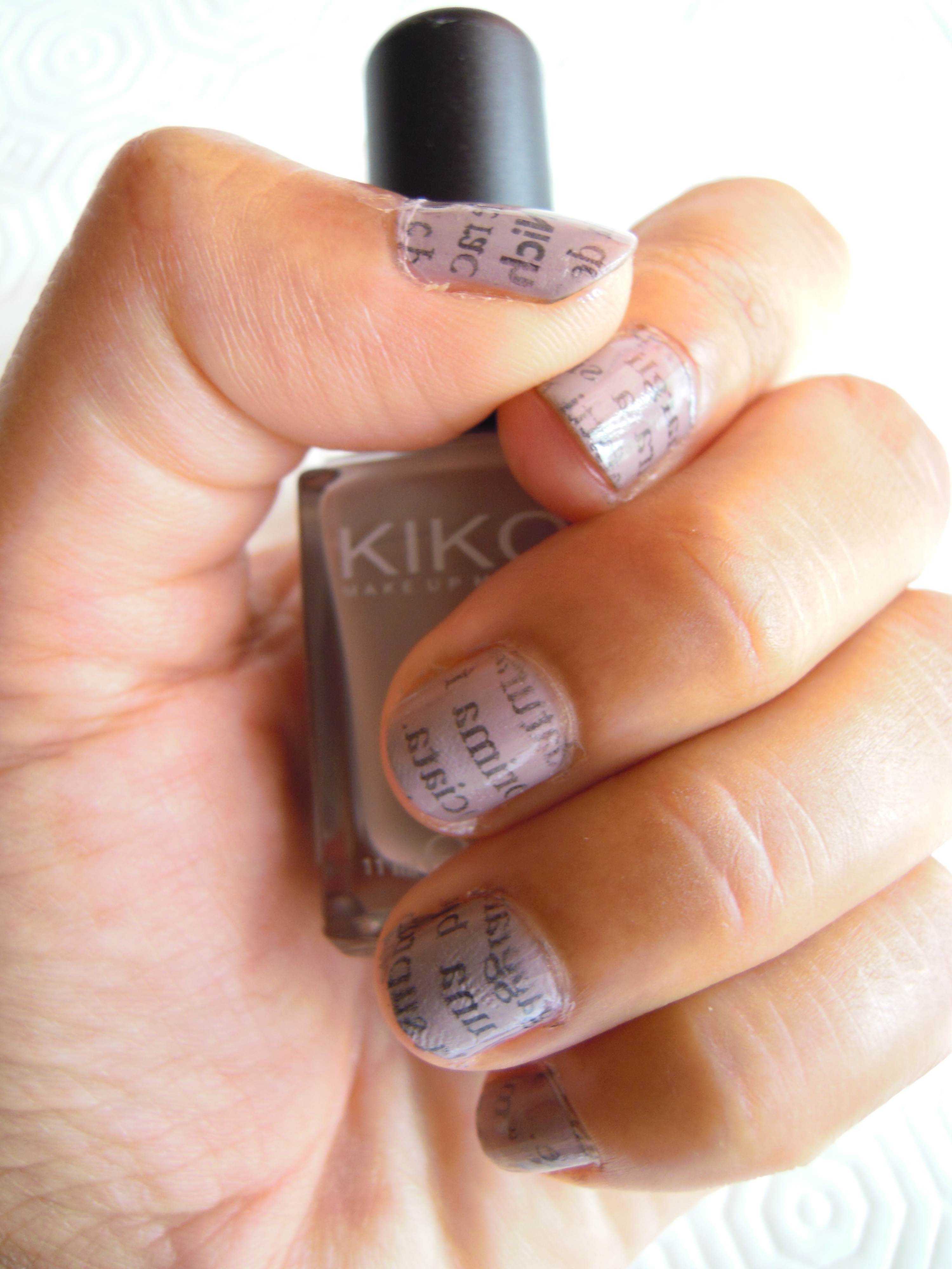 How To Make Newspaper Nails Darker