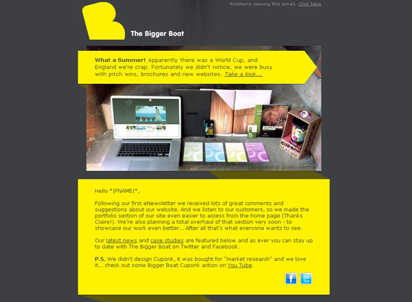 Html Newsletter Design Examples