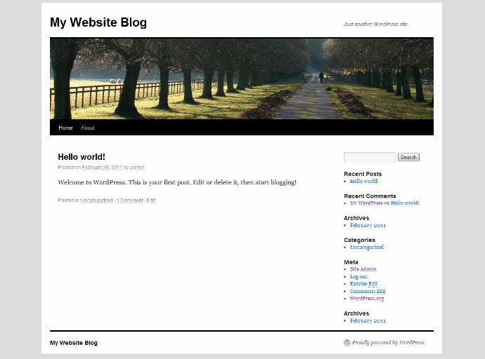 Index.php Wordpress Example