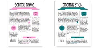 Newsletter Templates For Microsoft Word