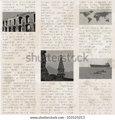 Newspaper Background Vector