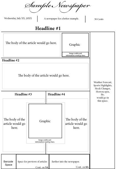 Newspaper Layouts For Microsoft Word