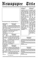 Newspaper Layouts For Microsoft Word