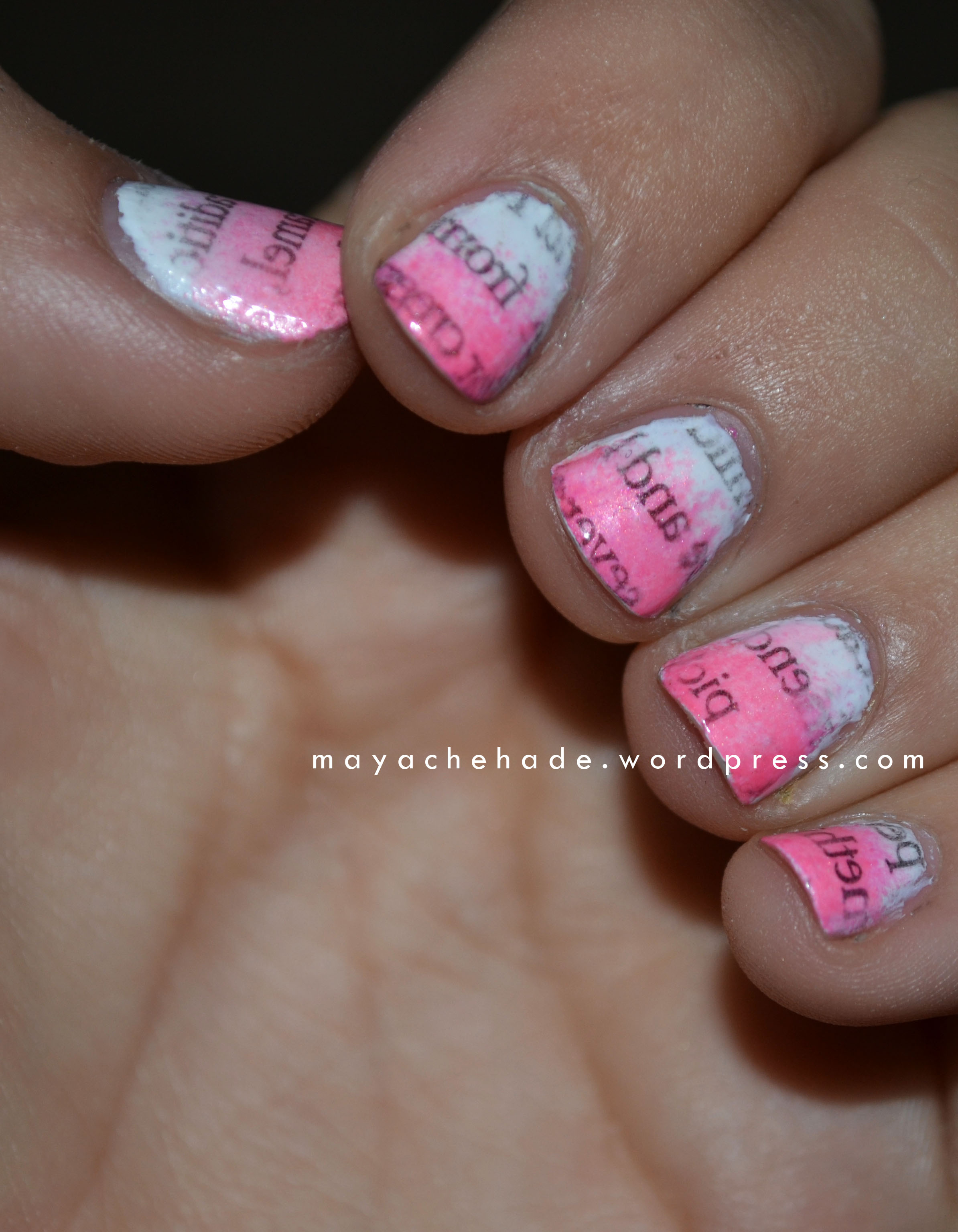 Newspaper Nails Diy