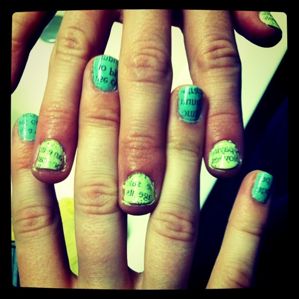 Newspaper Nails Tumblr