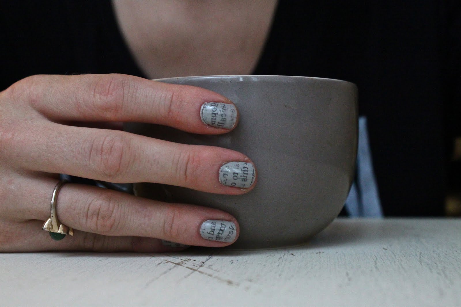 Newspaper Nails Without Rubbing Alcohol