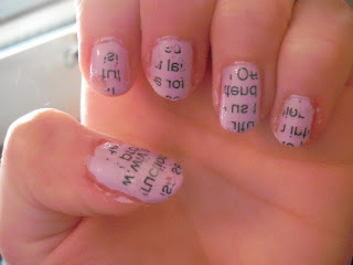 Newspaper Nails Without Rubbing Alcohol Or Vodka