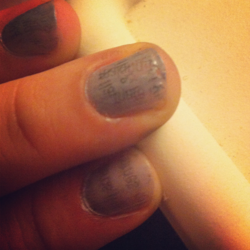 Newspaper Nails Without Rubbing Alcohol Or Vodka