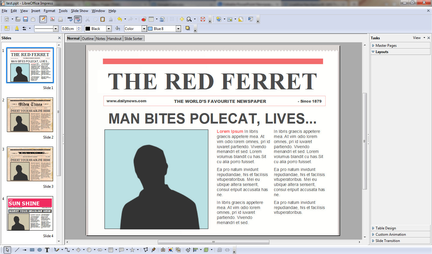 Newspaper Template For Microsoft Word 2011