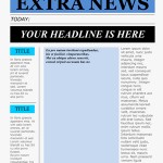 Newspaper Template Free Word