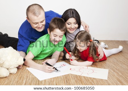 Parents And Children Playing Together