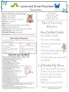 Preschool Newsletter Ideas Fall