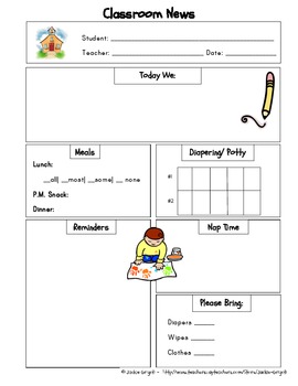 Preschool Newsletter Samples For October