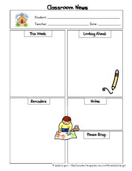 Preschool Newsletter Samples For September