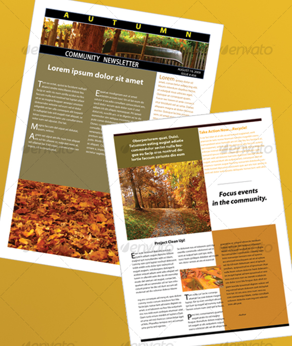 Print Newsletter Design Samples