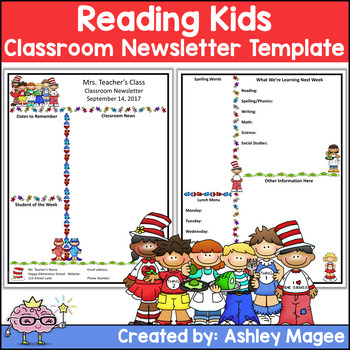 School Newsletter Templates For Teachers