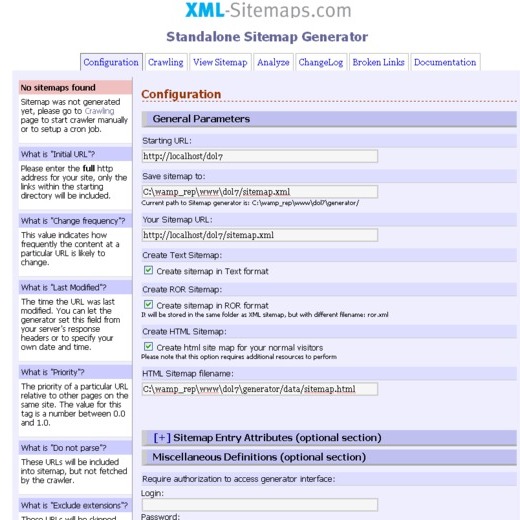 Sitemap.html Generator